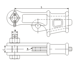 NE Series wedge type cable clamp 