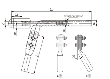 NB Bursting pressure type anti tension wire clamp 